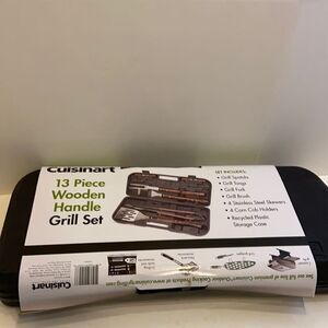 New cuisinart 13 piece grill‎ set gift. Only 12 pieces. One missing. Open box.